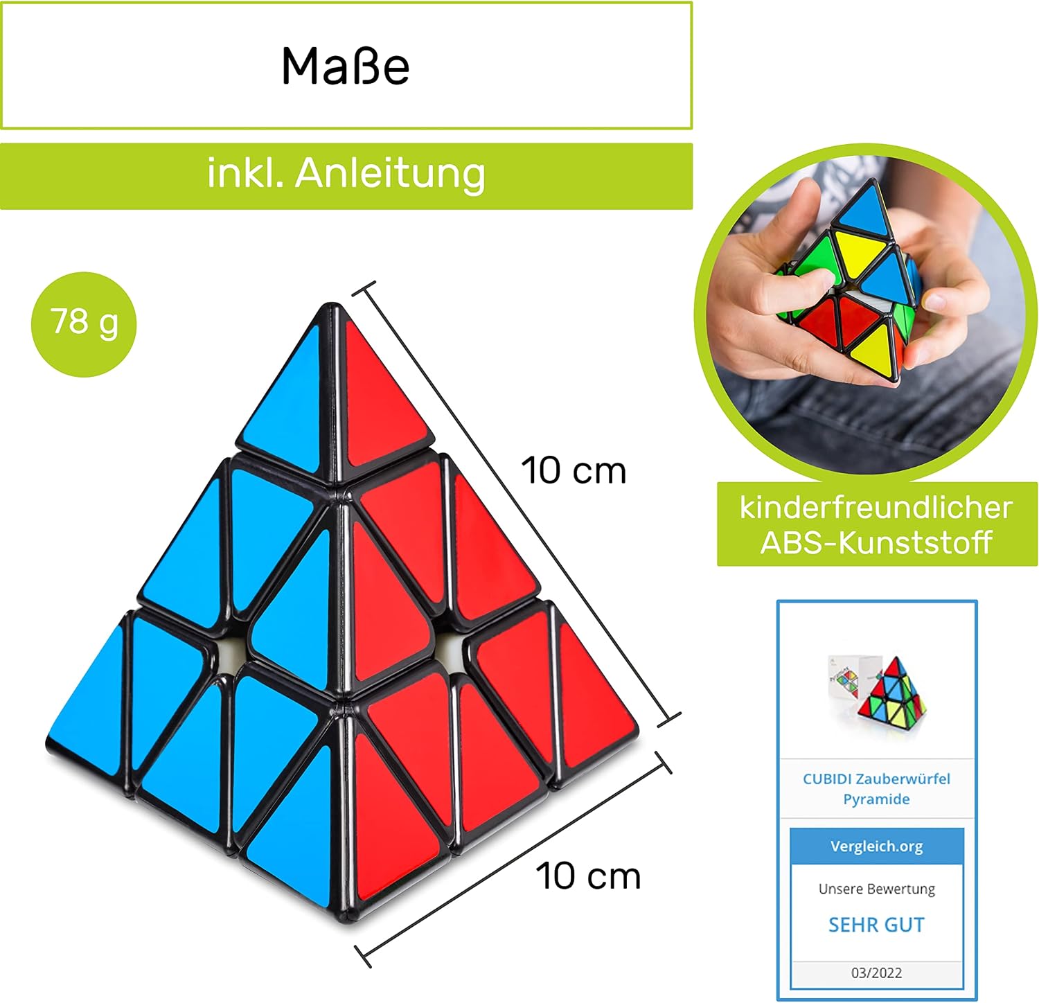 Detalle de Zauberwürfel Pyraminx Pyramide Speedcube von CUBIDI