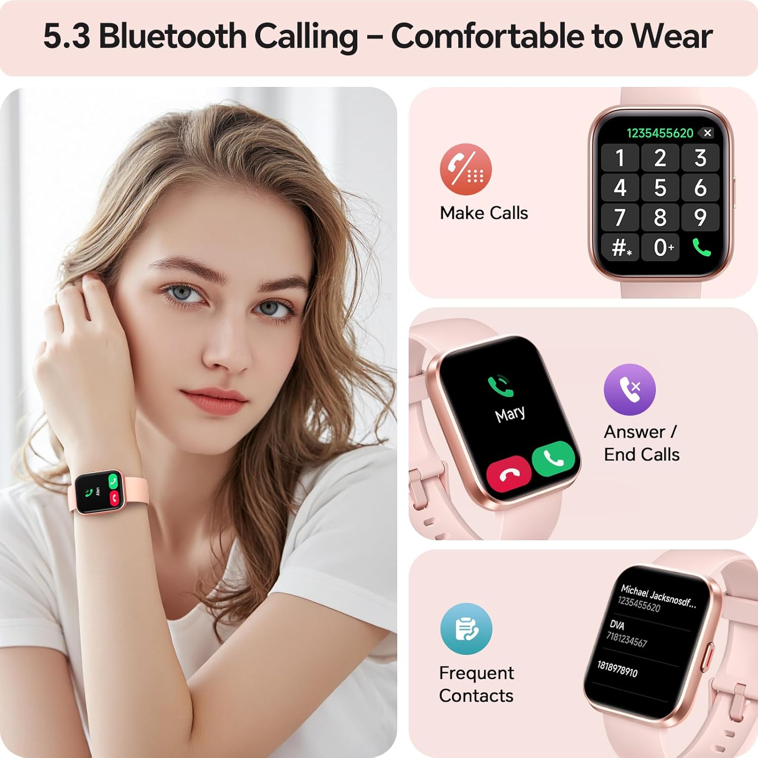 Thumbnail 1 de Ladies Smart Watch 1.8" HD with Alexa and SpO2