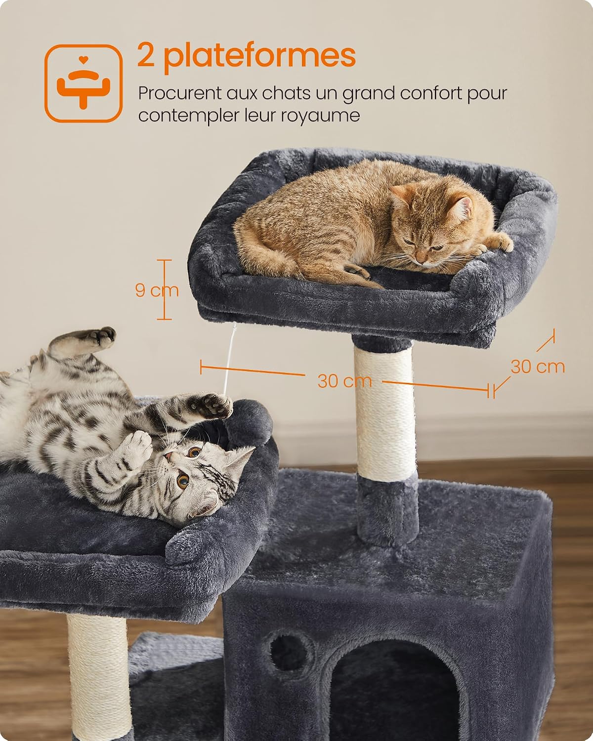 Detalle 2 de Feandrea PCT15GYZ Arbre à chat 143 cm