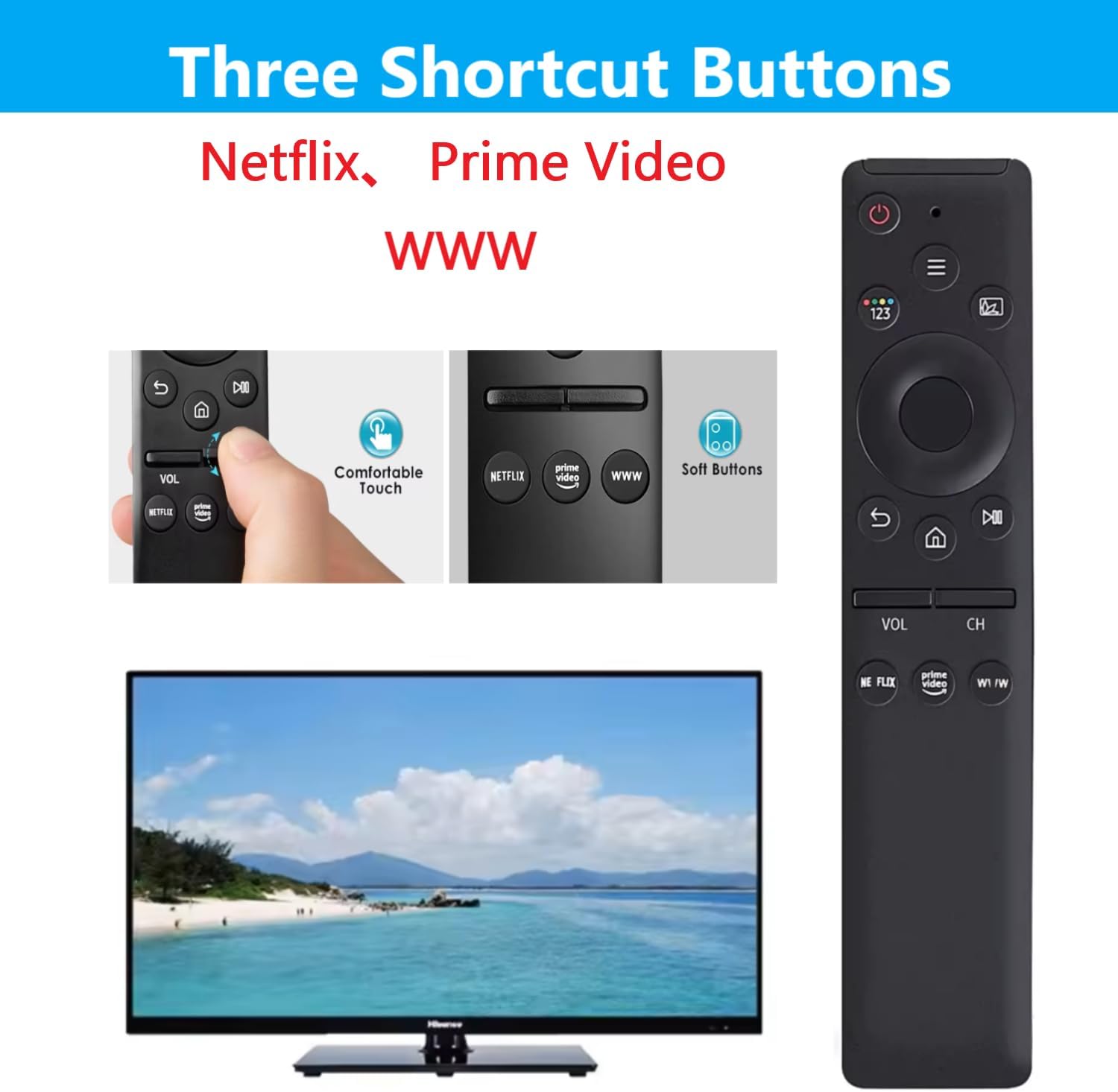 Thumbnail 3 de Universal Remote Control for Samsung TVs 30ft