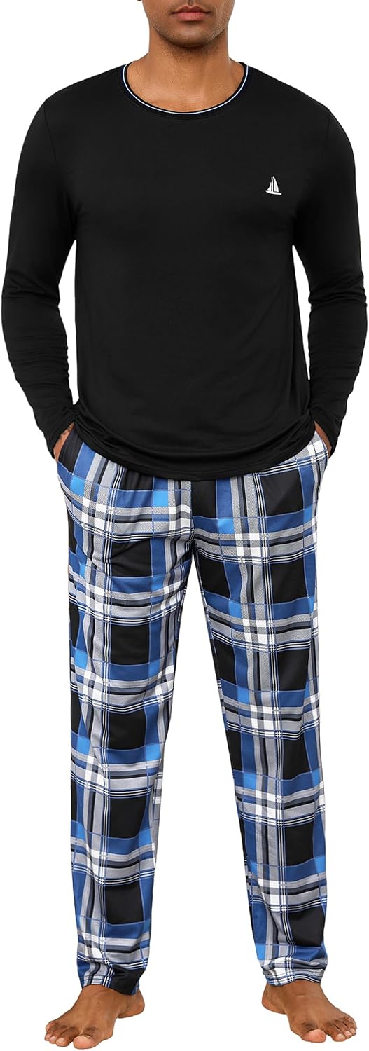Detalle de Jahetuul Pigiama Uomo Cotone S-4XL