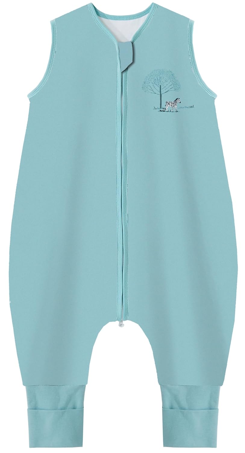 Thumbnail 6 de Teechodina Baby Schlafsack mit Füßen im 2er-Set (100% Baumwolle, 1,5 Tog) für 80–90 cm