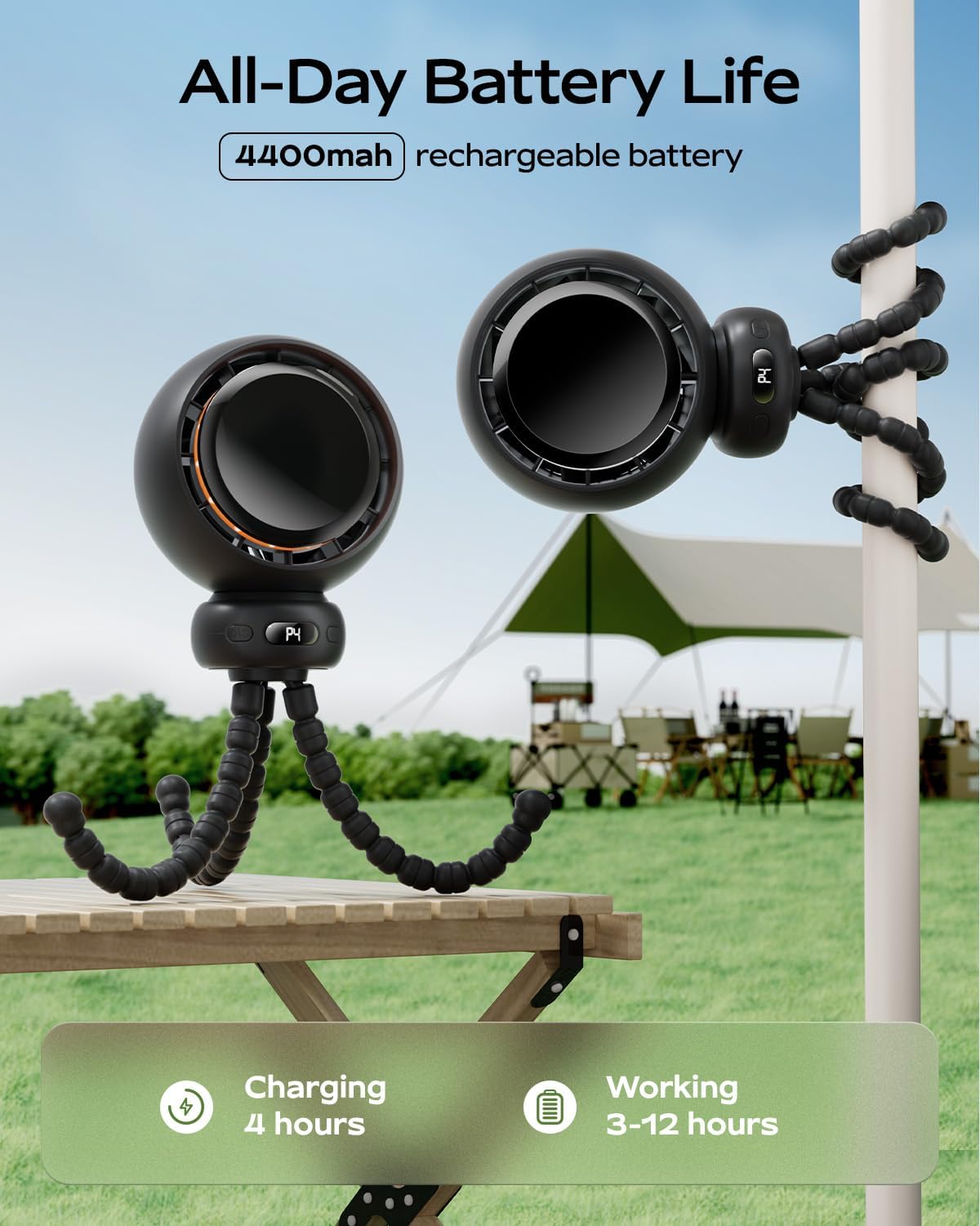Thumbnail 3 de Bearwind Portable Pram Fan 60° Oscillating