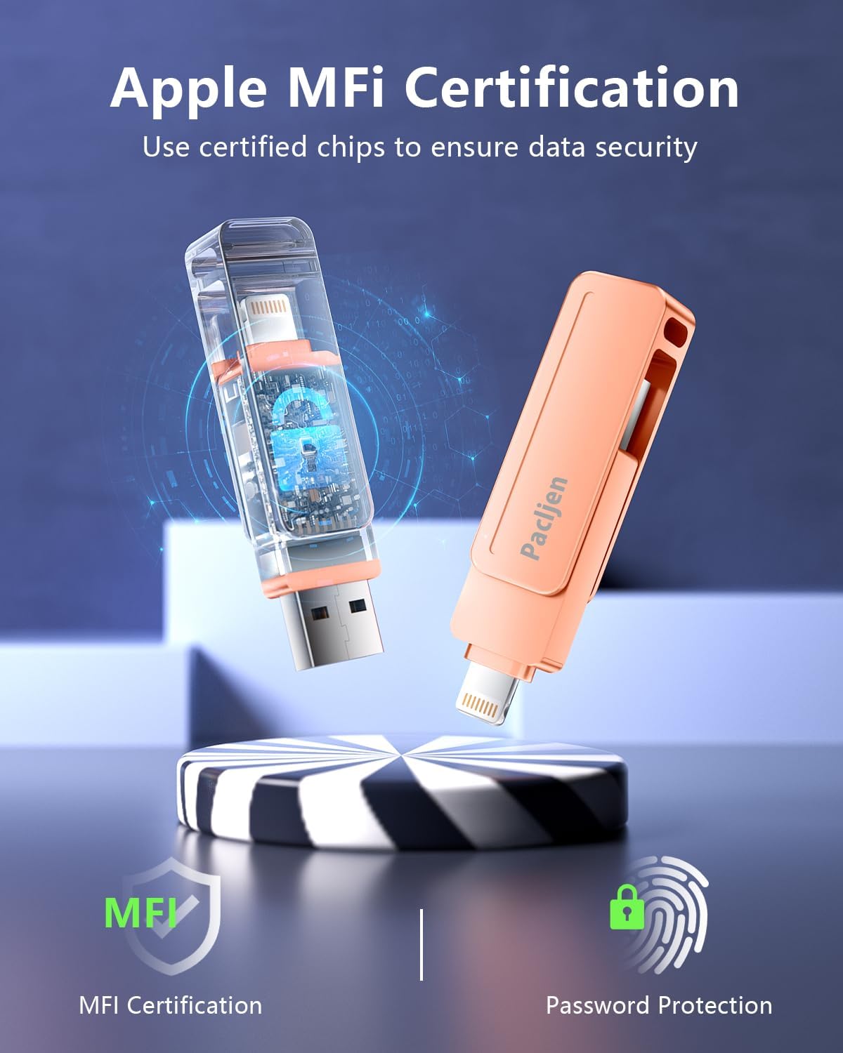 Thumbnail 1 de Pacljen Chiavetta USB per iPhone 512GB – 3 in 1, certificata MFi