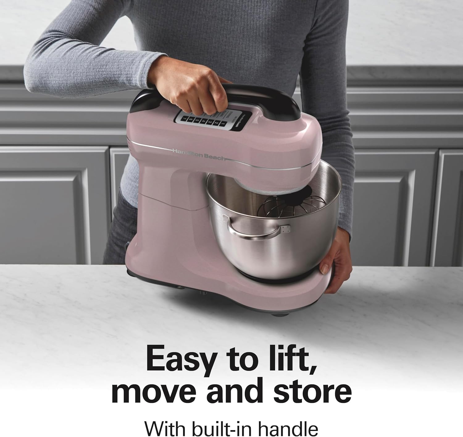 Thumbnail 4 de Hamilton Beach Electric Stand Mixer, 4 Quarts, Pink