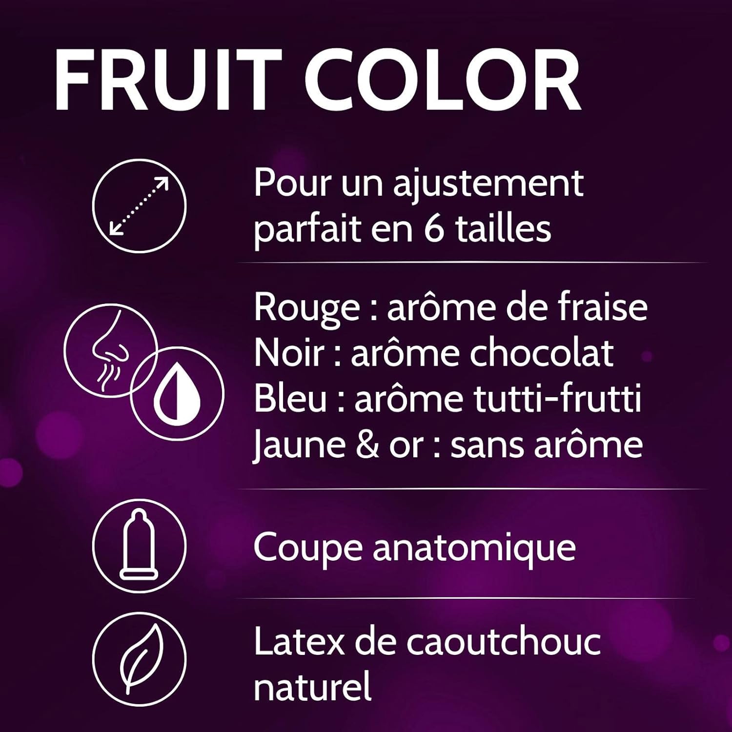 Thumbnail 1 de Vibratissimo Préservatifs Fruit Color 50 pièces ⚙