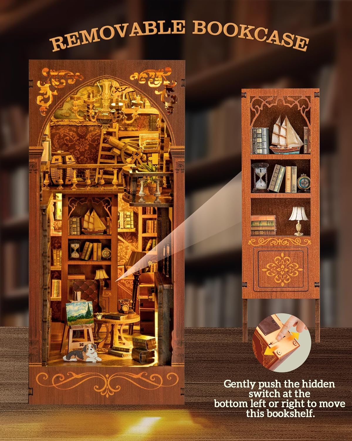 Thumbnail 6 de RONSTONE Book Nook Kit in miniatura