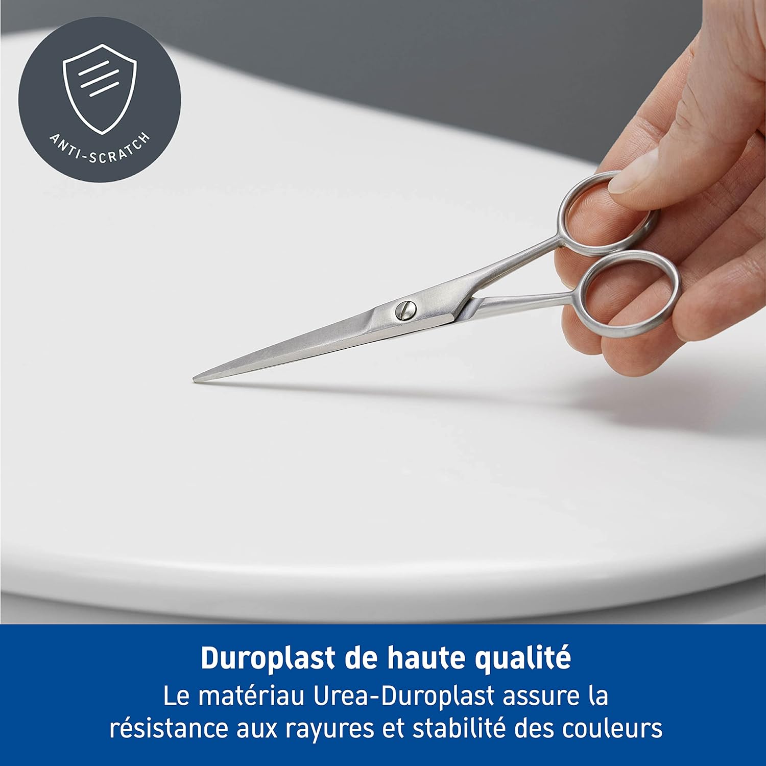 Thumbnail 2 de Duravit Abattant WC D-Code Compact : siège avec amortisseur et charnières inox – blanc
