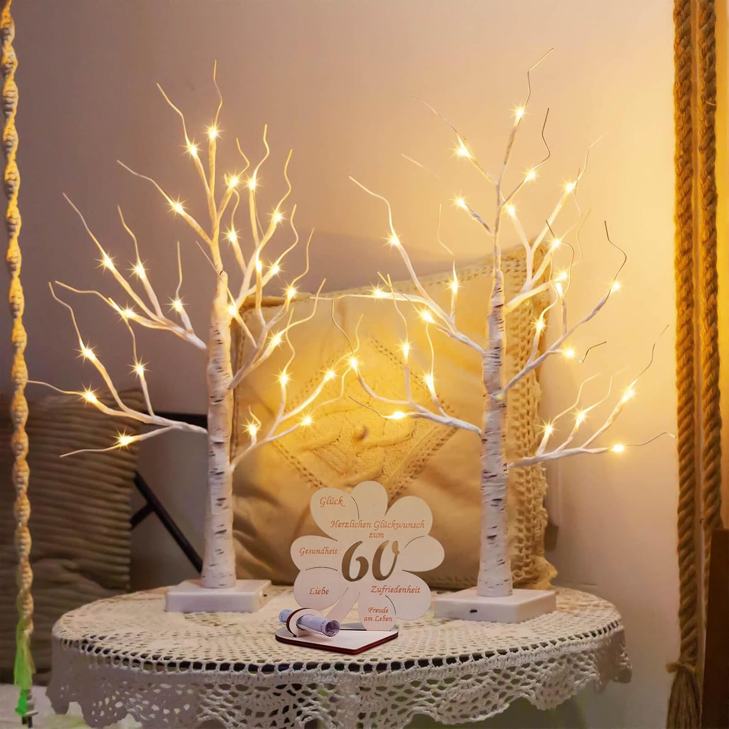 Thumbnail 6 de Geldgeschenke zum Geburtstag auf Holzplatte mit Kleeblatt „Glück“ – personalisierbar als Geldgeschenk & Gästebuch