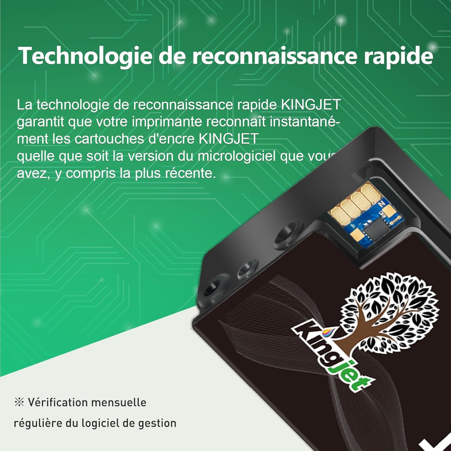 Thumbnail 4 de Kingjet 937 XL – Pack de 4 Cartouches d'encre with Puce, compatibles HP 937/937XL pour OfficeJet Pro (9120e, 9720e, 9730e, 9110b, 9120b, 9130b, 9132e, 9122e, 9135e, 9117b, 9125e, 9720, 9730)