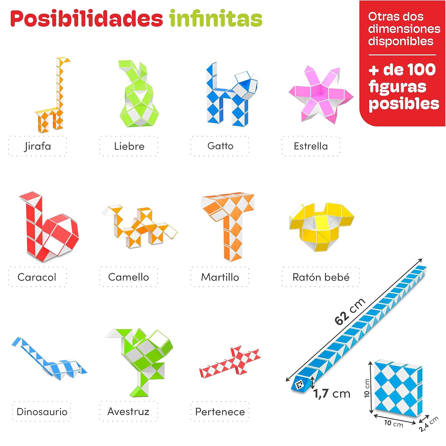 Thumbnail 2 de Cubidi Serpiente mágica 36 bloques