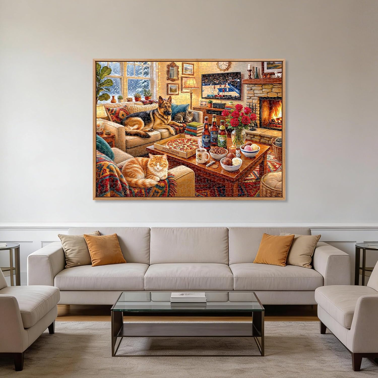 Thumbnail 6 de Cozy Living Room Puzzles for Adults 1000 Pieces