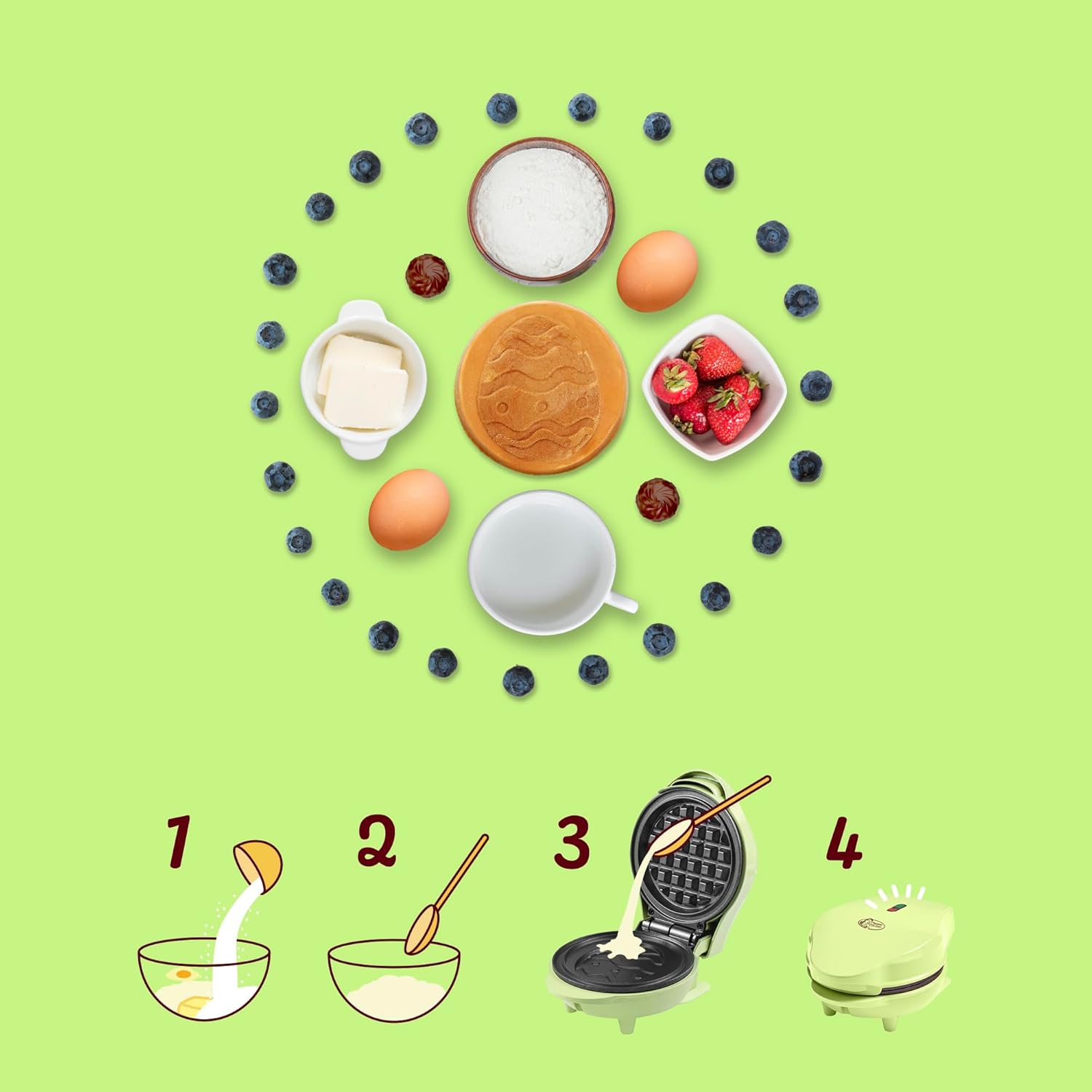 Thumbnail 5 de Mini waffle Bestron coniglio 10 cm