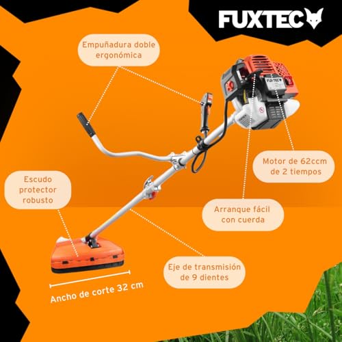 Detalle 2 de Desbrozadora Gasolina Multifunción Fuxtec FX-MS162 (62 cc) 2 en 1: potencia, versatilidad y accesorios