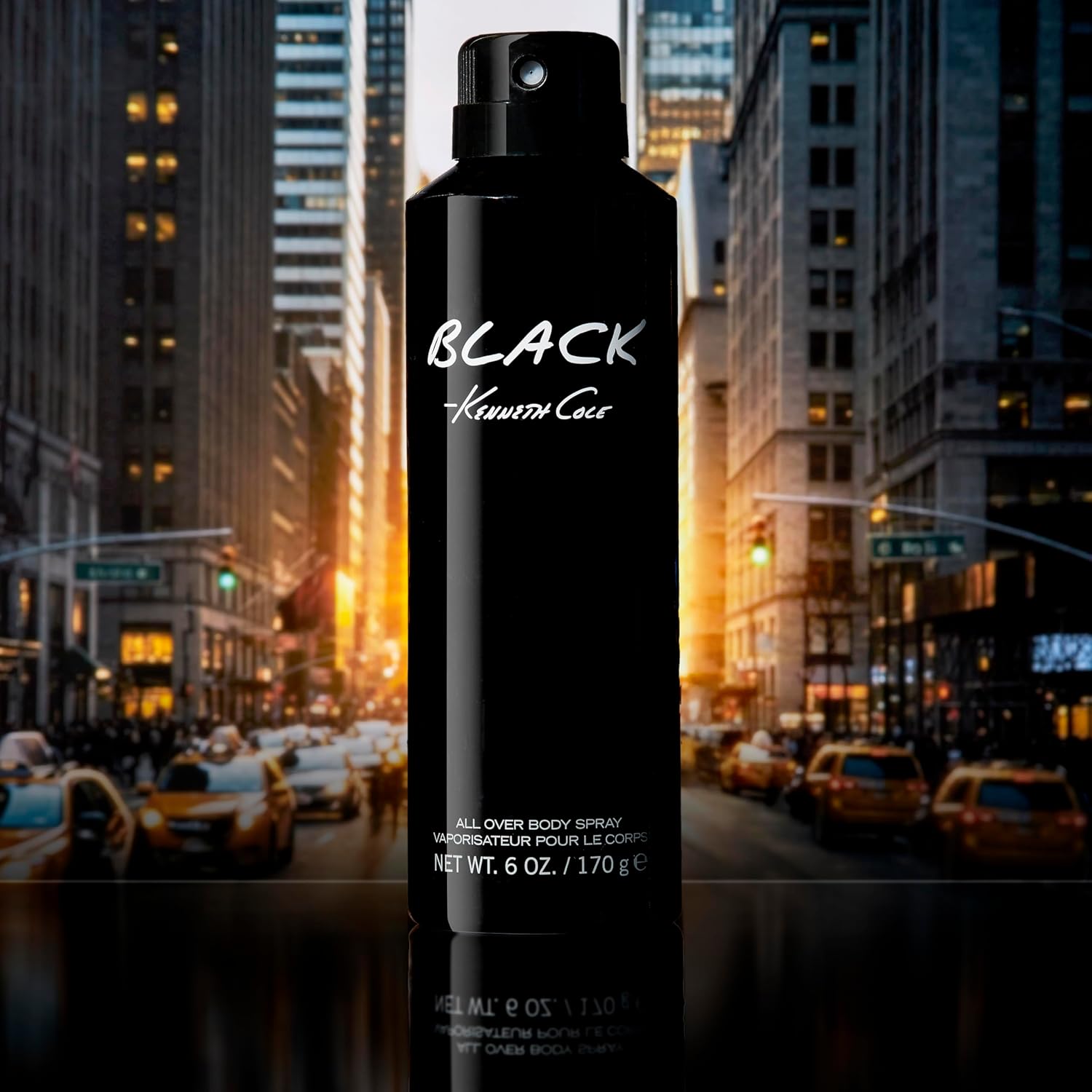 Detalle de Kenneth Cole Black All Over Body Spray for Men, 6.0 Fl. Oz