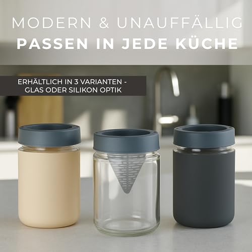 Detalle de HAVENHAUS Fruchtfliegenfalle dunkelgrau – wiederverwendbares 2er Set