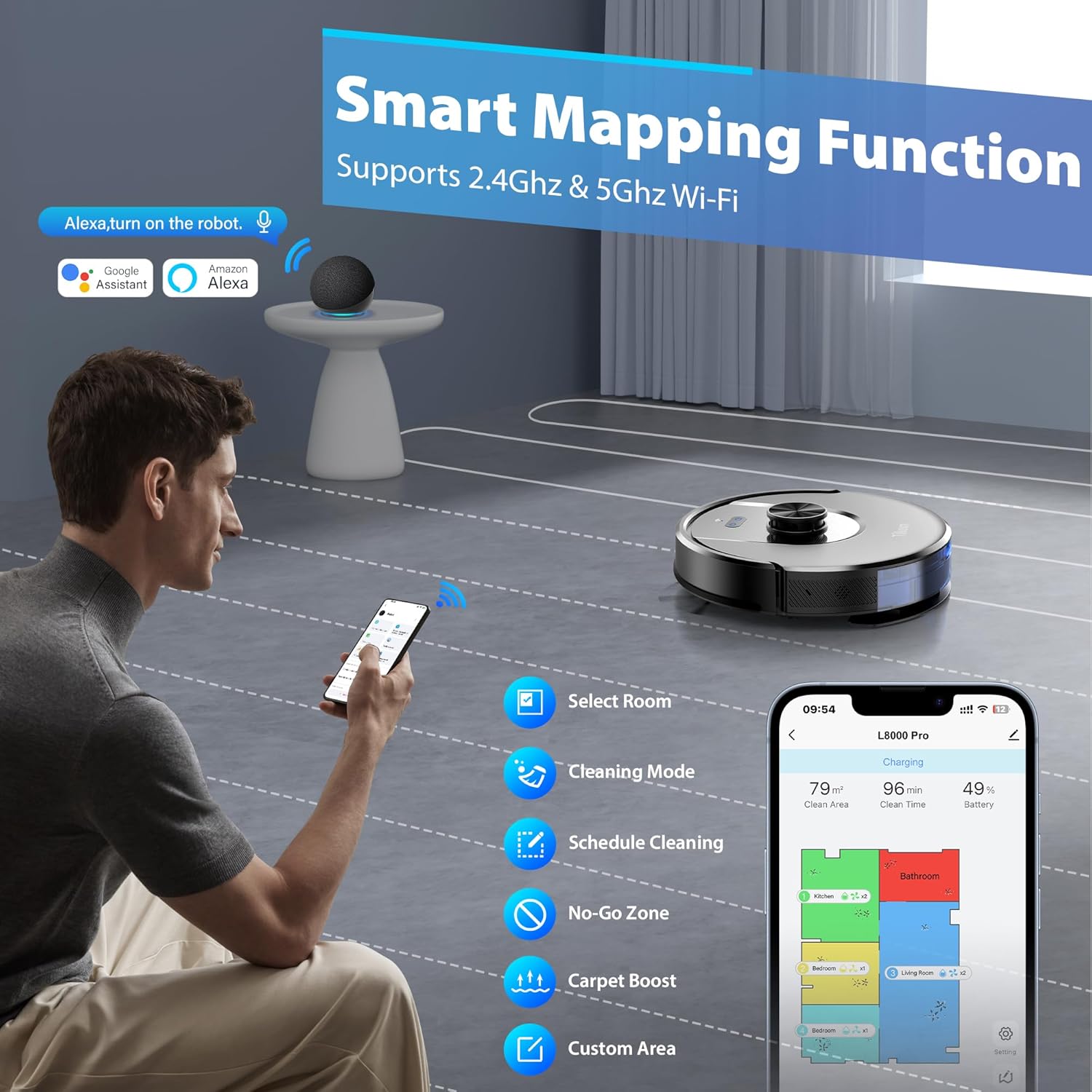 Thumbnail 3 de Tikom L8000 Pro Robot Vacuum