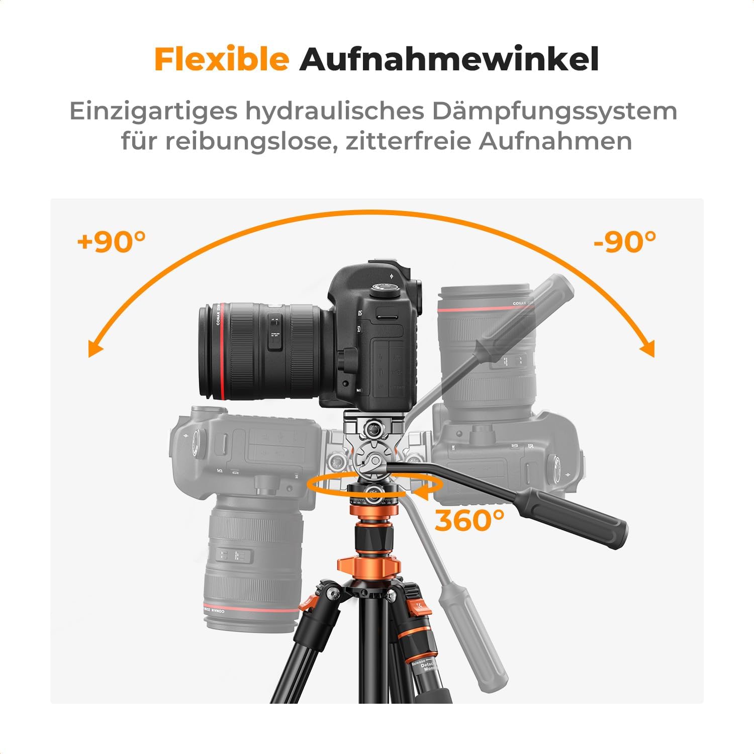 Thumbnail 4 de K&F CONCEPT K234A7 Videostativ 200 cm
