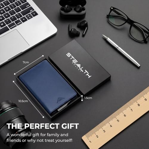 Detalle 2 de Stealth Wallet Blue Pop-Up RFID Card Holder
