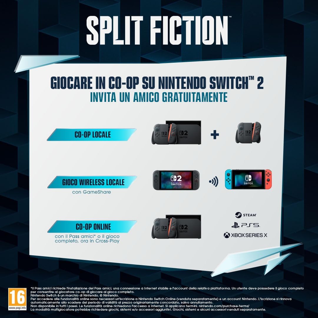 Detalle 2 de Split Fiction Switch 2 gioco cooperativo 16 cifre per Switch