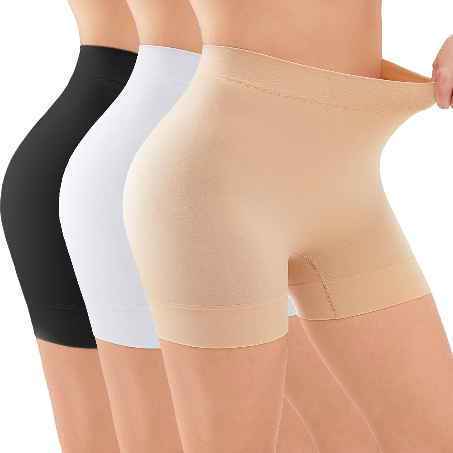 Detalle de YADIFEN Radlerhose Damen – Sehr kurze, anti-Scheuern Leggings für Oberschenkel mit hoher Taille