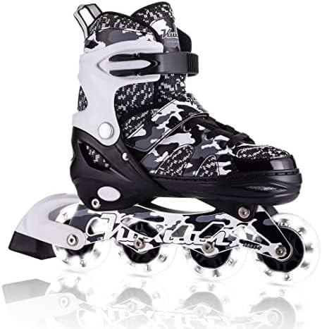 Thumbnail 2 de Kuxuan Adjustable Inline Skates with Light Up Wheels