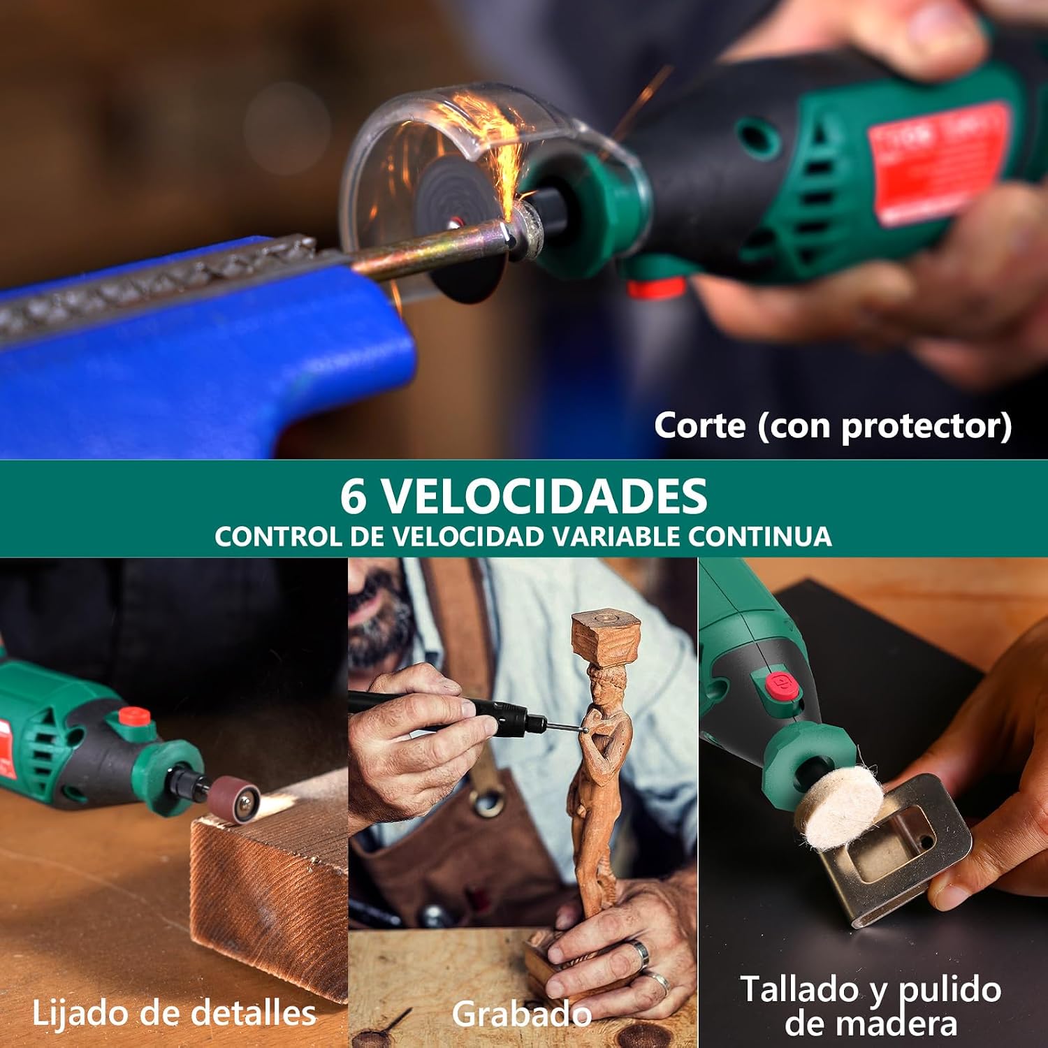 Thumbnail 5 de HYCHIKA 170W Herramienta rotativa 173 piezas