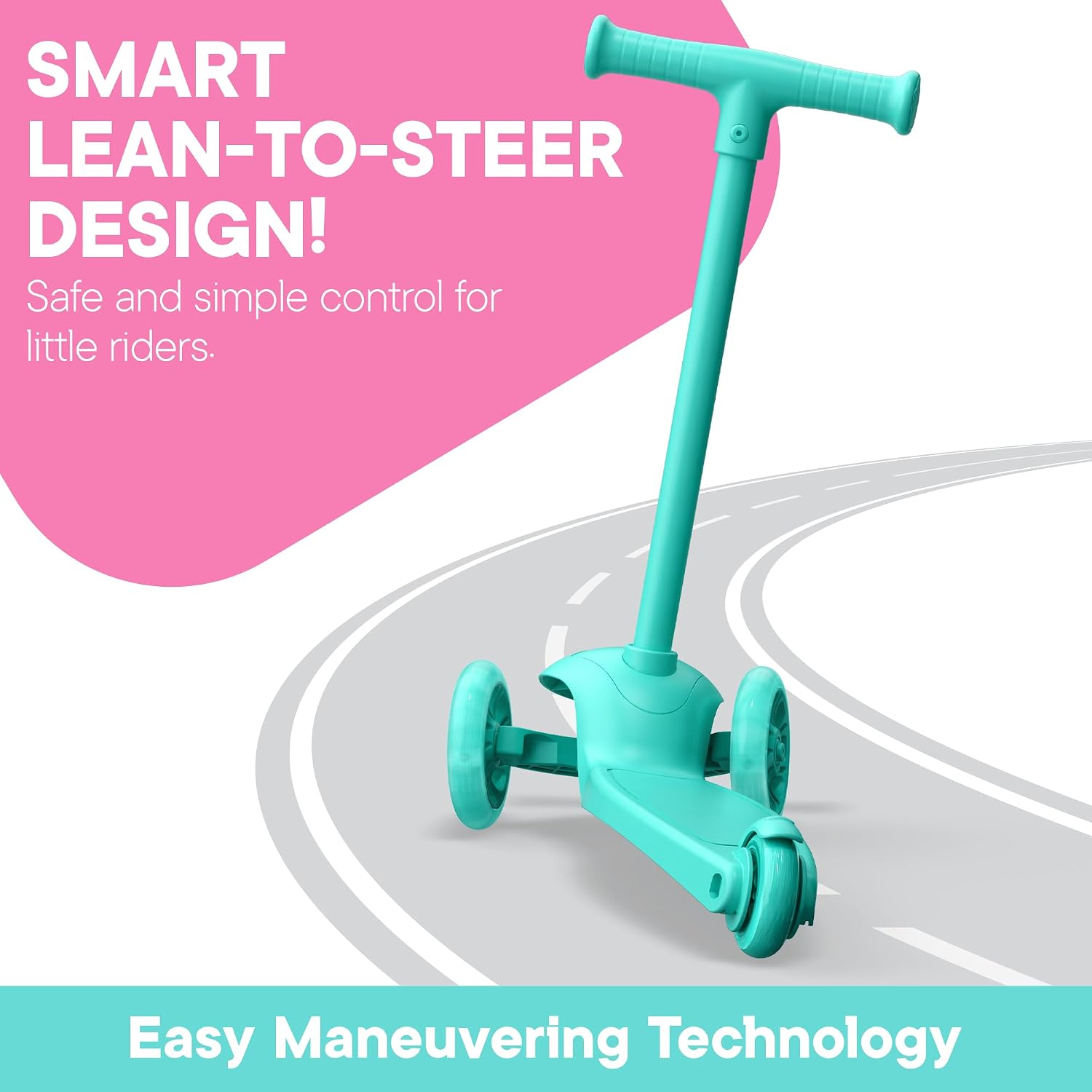 Detalle de 3 Wheel Scooter for Kids LED Light-Up Wheels 🛴