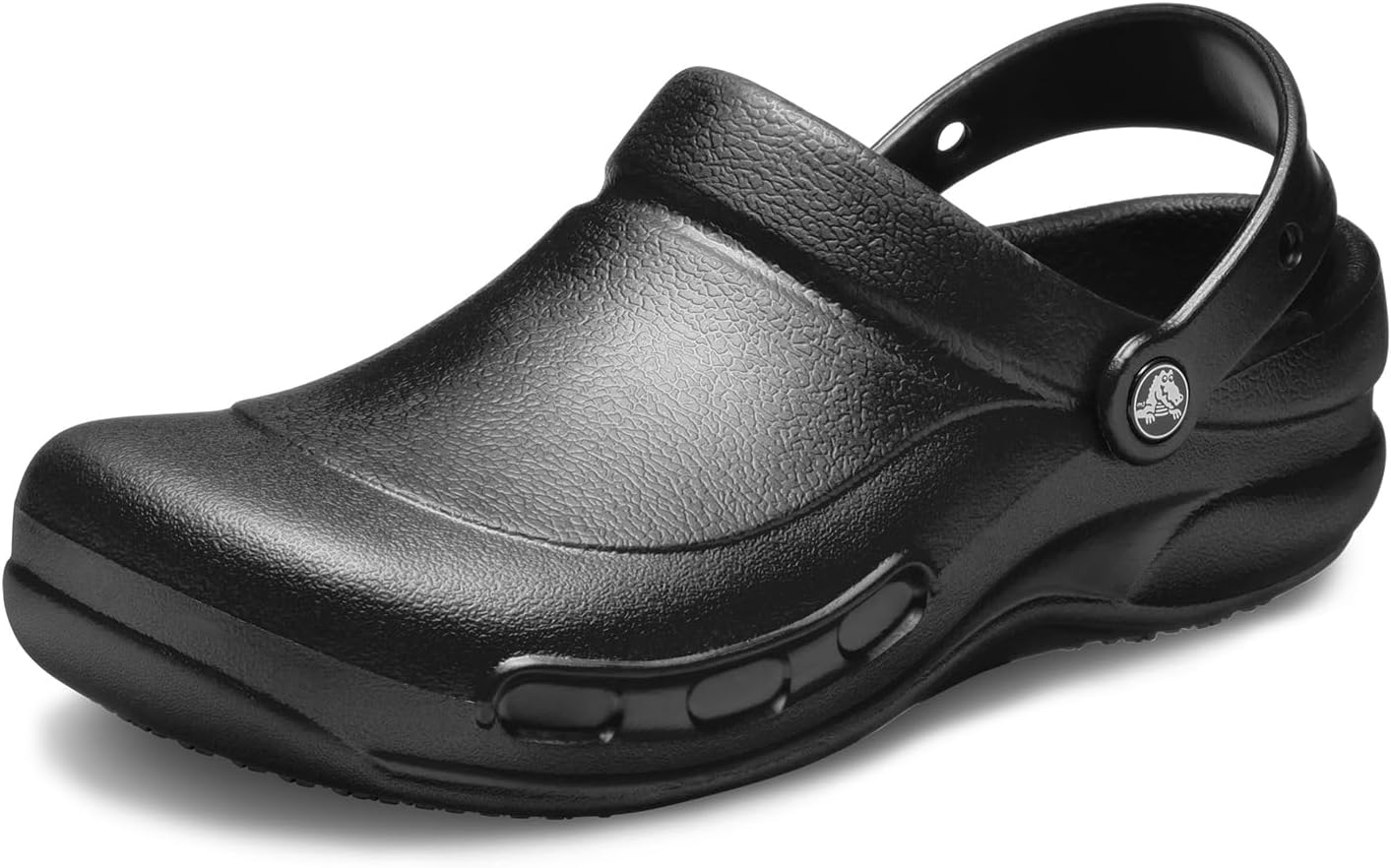 Detalle de Crocs Unisex Clogs in Black (UK 4 Men / UK 5 Women) — Practical Comfort for Everyday Work and Wear