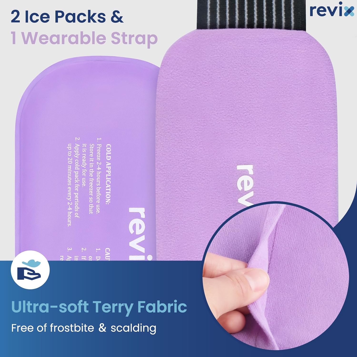 Detalle 2 de REVIX Reusable Gel Ice Packs 10" x 5