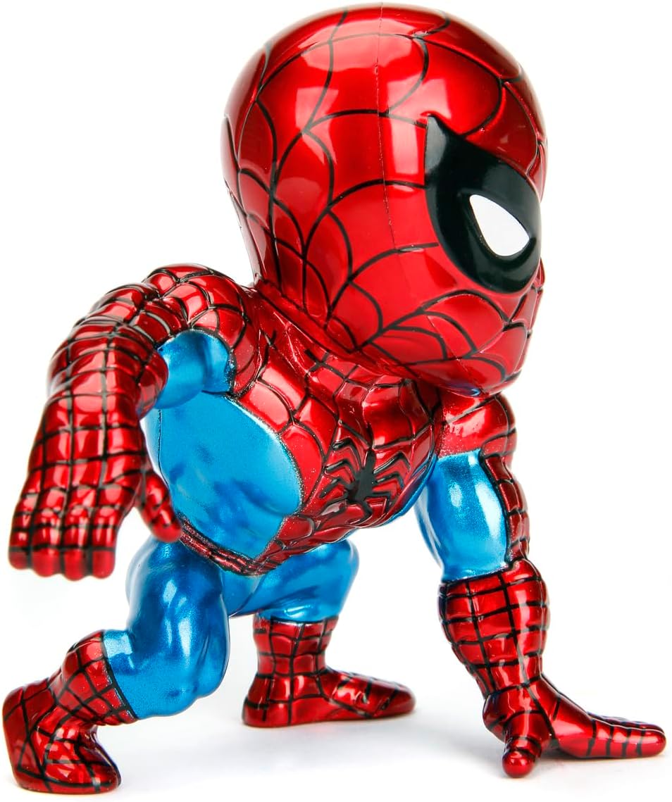 Thumbnail 4 de Jada Toys Marvel Classic Spider-Man Figur – Die-cast, 10 cm, Sammelfigur (253221005)