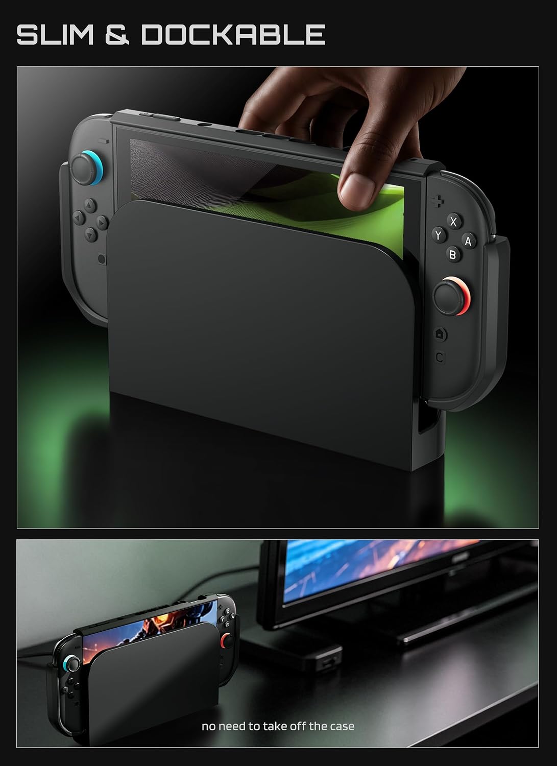 Detalle 1 de SUPCASE Unicorn Beetle Pro SUP-Switch2025-UBPro Nintendo Switch 2 Case, Green