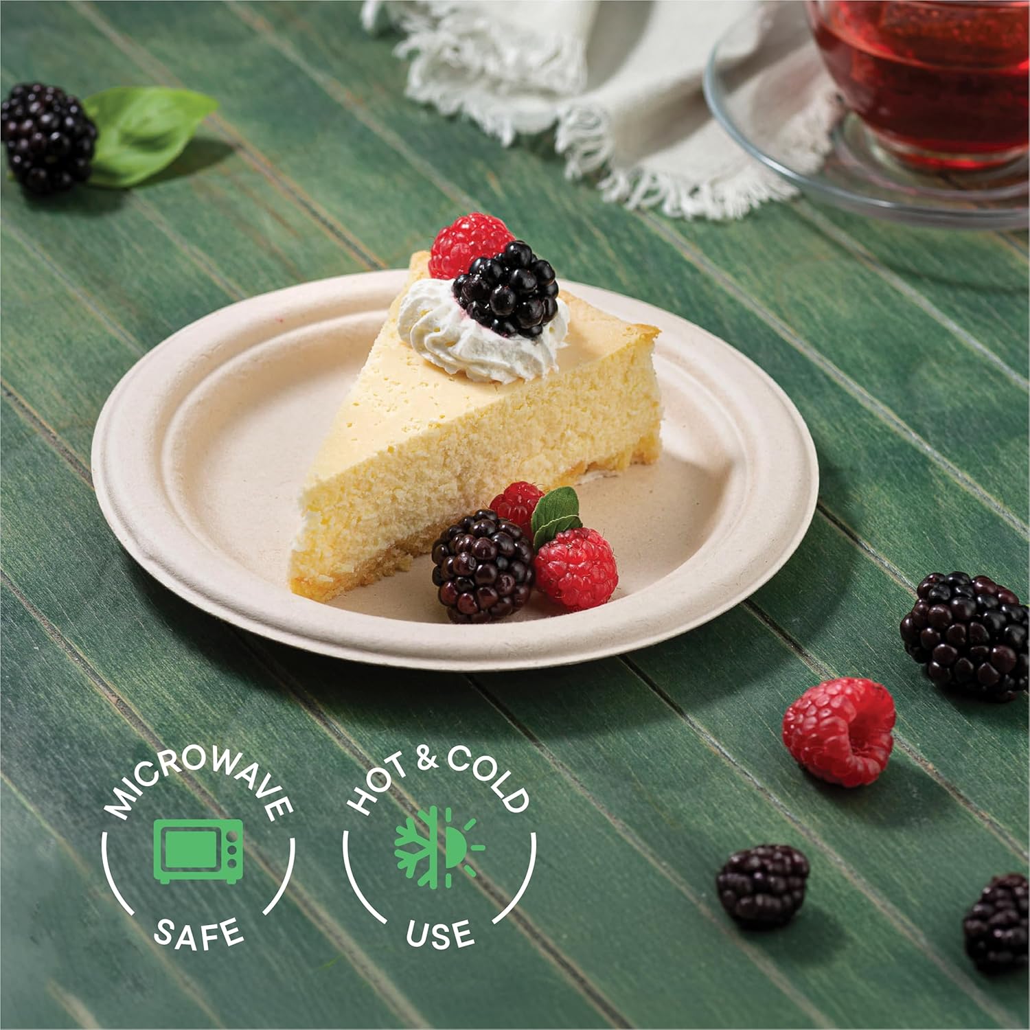 Thumbnail 3 de Compostable Paper Plates 7 Inch 125-Pack 🍽