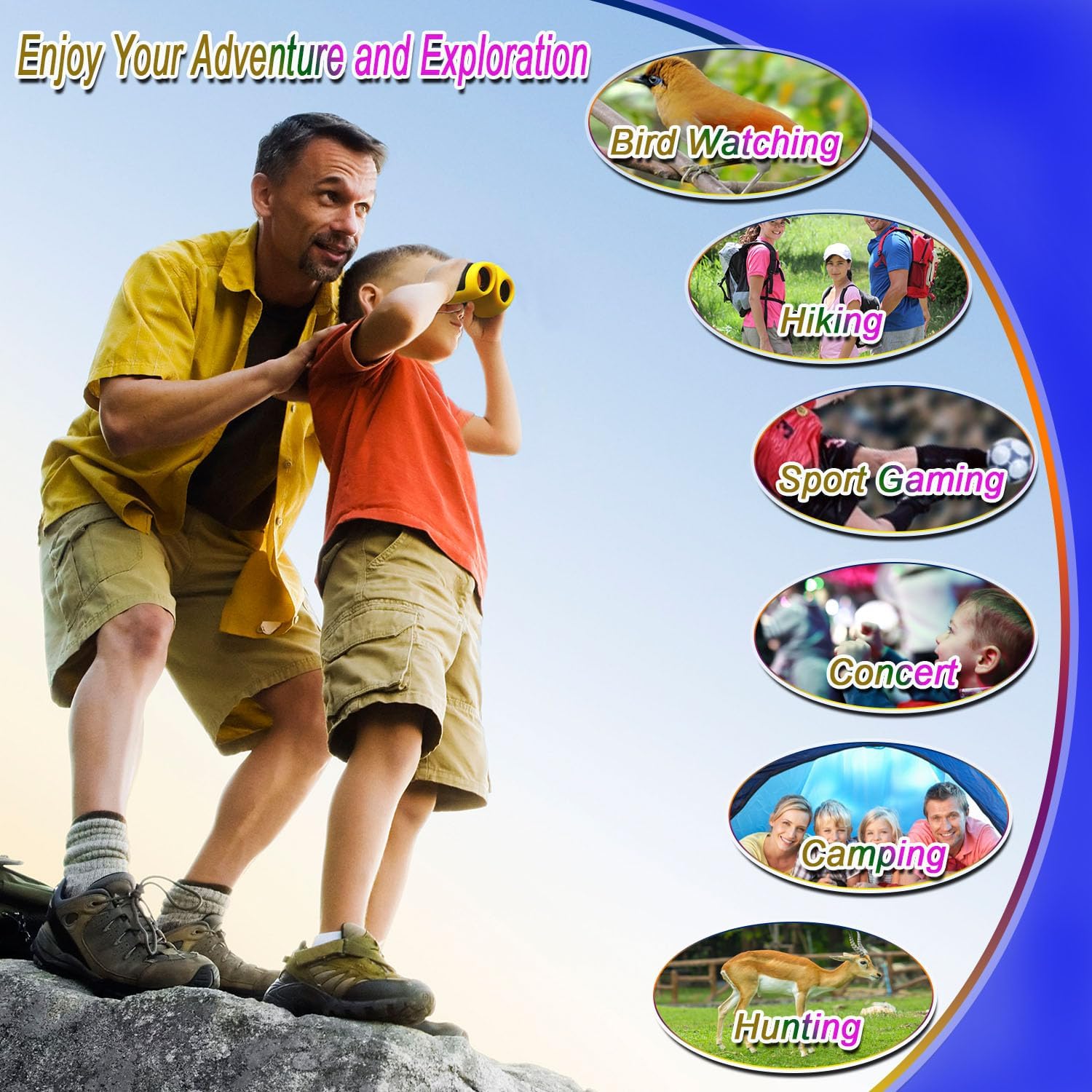 Thumbnail 4 de JRD&BS WINL Fernglas 8X für Kinder