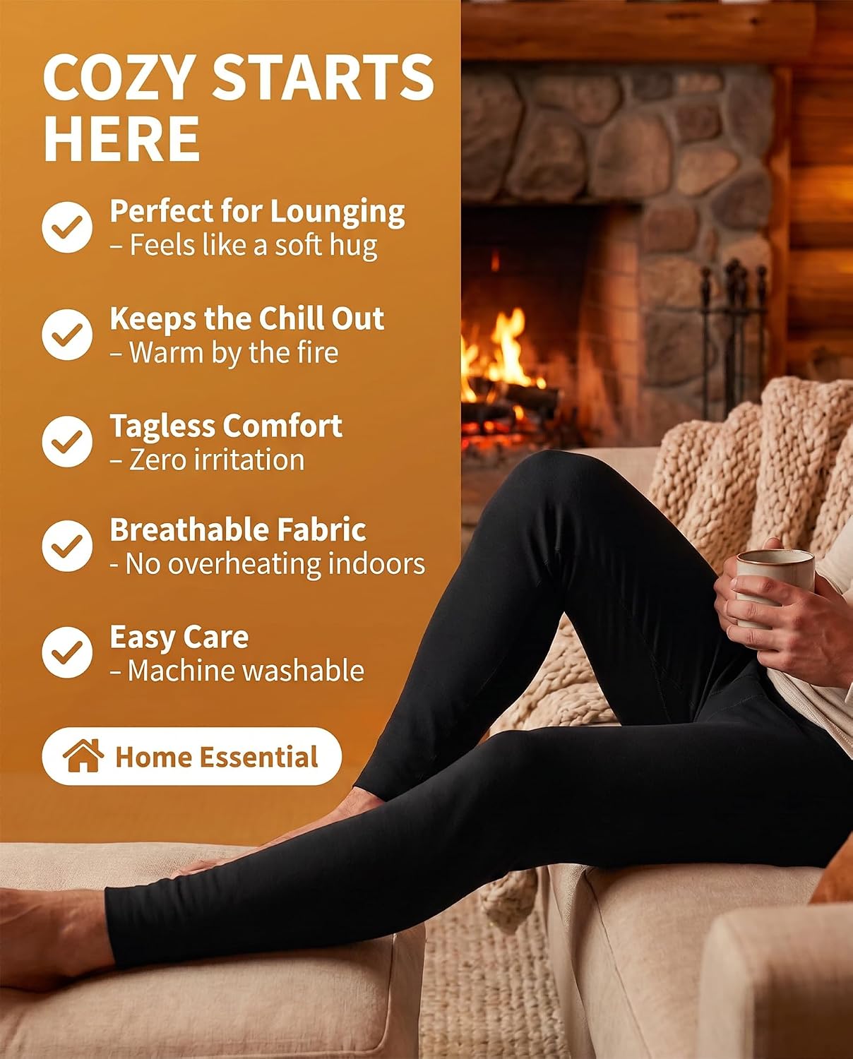 Thumbnail 1 de Raxilon Men's Thermal Underwear Pants, Fleece-Lined 4-Way Stretch