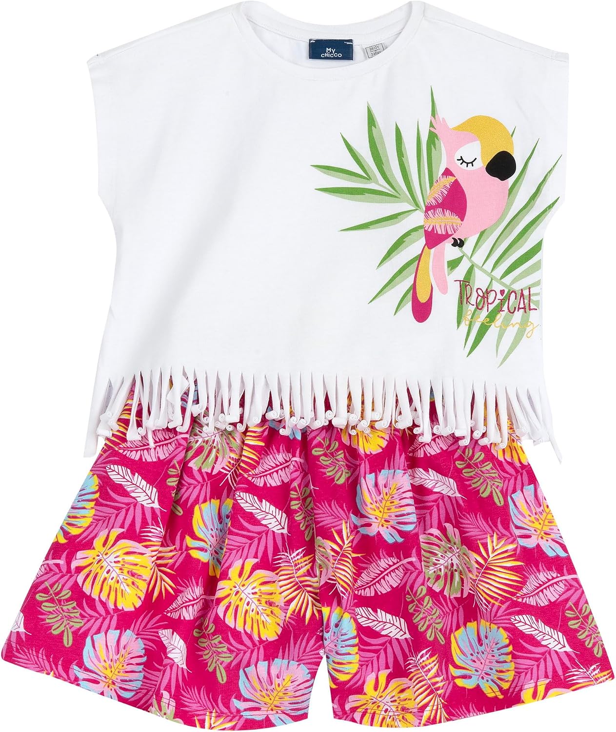 Thumbnail 6 de Ensemble Chicco En Tissu Doux avec impression colorée 261 – T-shirt et Short fille