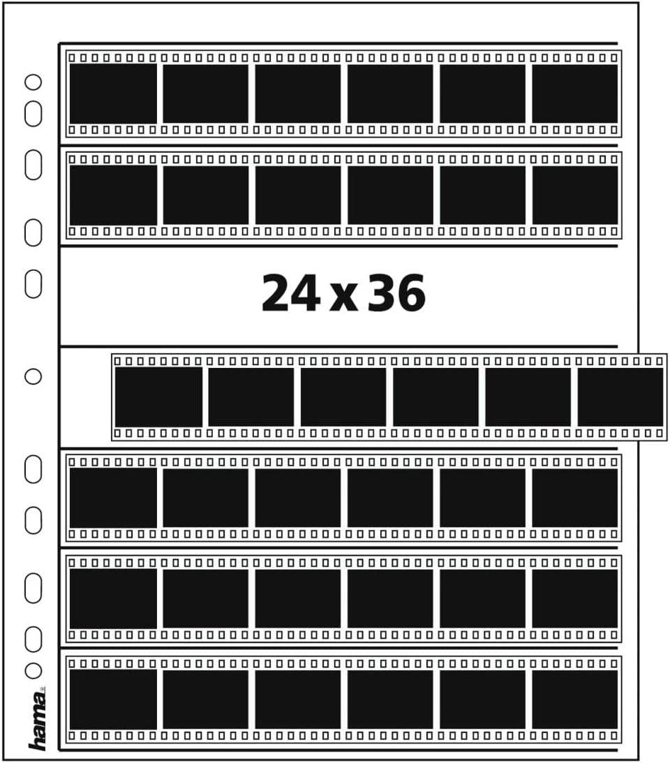 Detalle 2 de Hama 25 Negative Archiving Sleeves for 7 Small Picture Strips (24x36mm negatives)