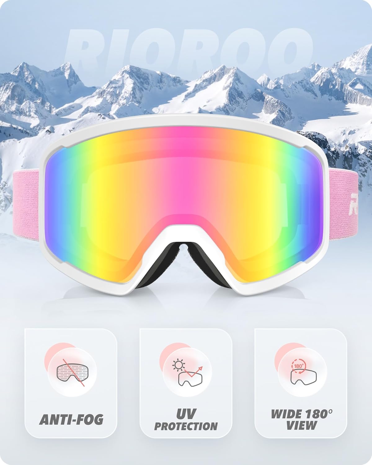 Detalle 2 de RIOROO Ski Goggles 🥽