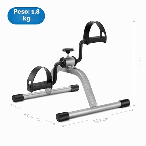 Thumbnail 6 de RYGEO Ejercitador de pedales para debajo del escritorio: mini bicicleta estática con resistencia ajustable