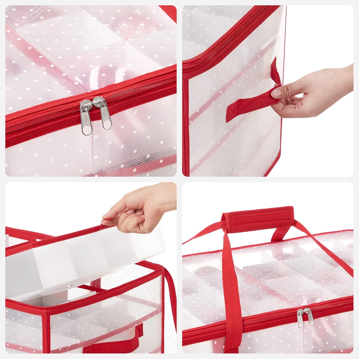 Thumbnail 4 de SONGMICS RFB029T01 contenitore per palline di Natale 128 posti