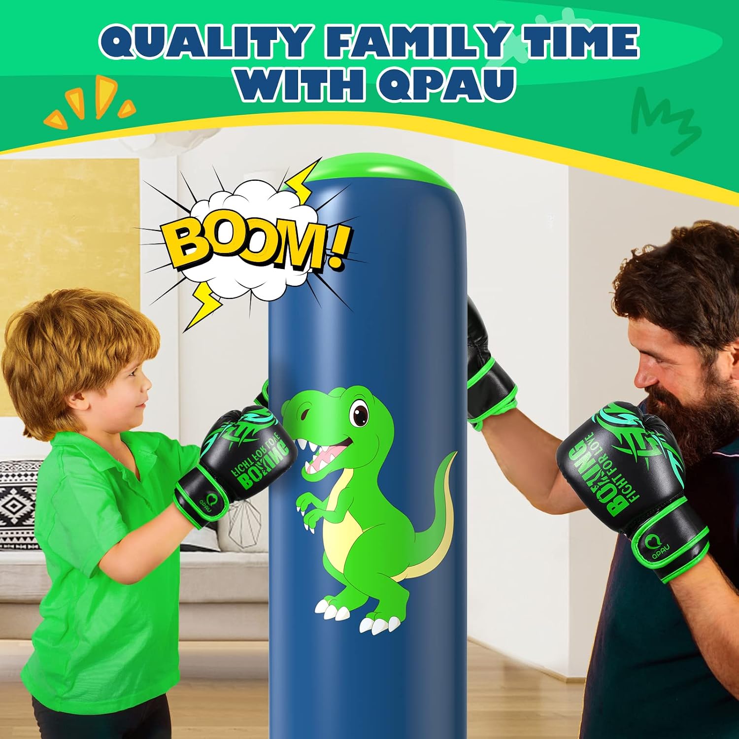 Thumbnail 4 de QPAU 48 Inch Inflatable Punching Bag for Kids đ„
