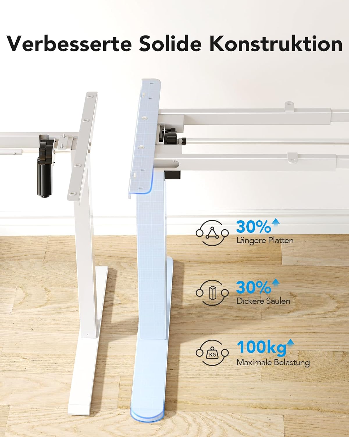 Thumbnail 4 de HUANUO Schreibtischgestell mit 100 kg