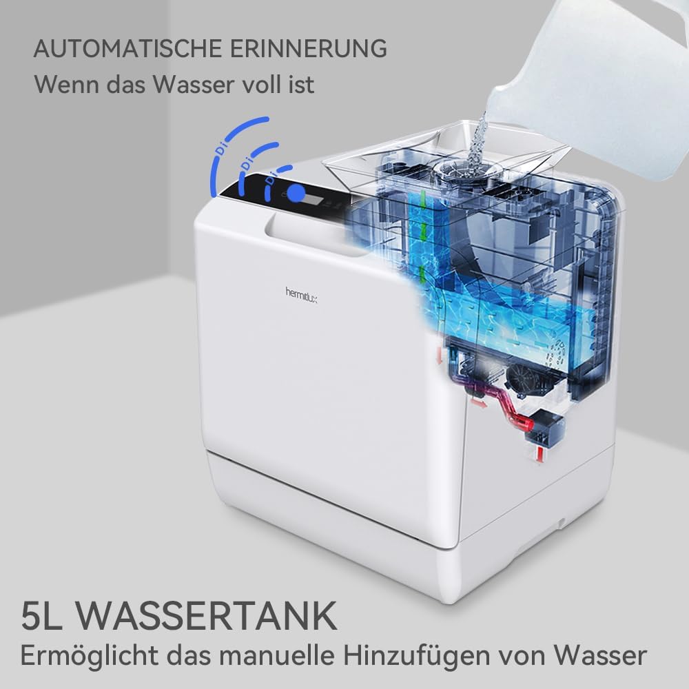 Detalle 1 de Hermitlux Tischgeschirrspüler 43 cm für 4