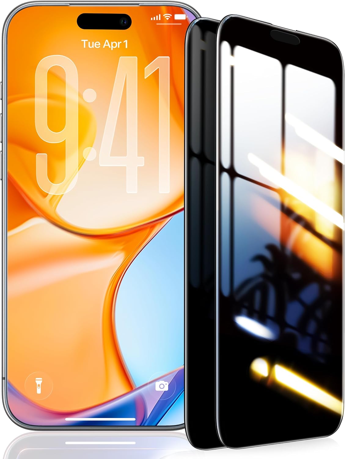 Detalle de UltraGlass TOP 9H+ Armor iPhone 16 Pro Max Privacy 2-pack