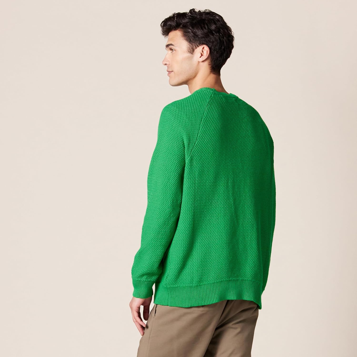 Thumbnail 2 de Herren Oversize-Pullover von Amazon Essentials mit Rundhalsausschnitt aus strukturierter Bio-Baumwolle