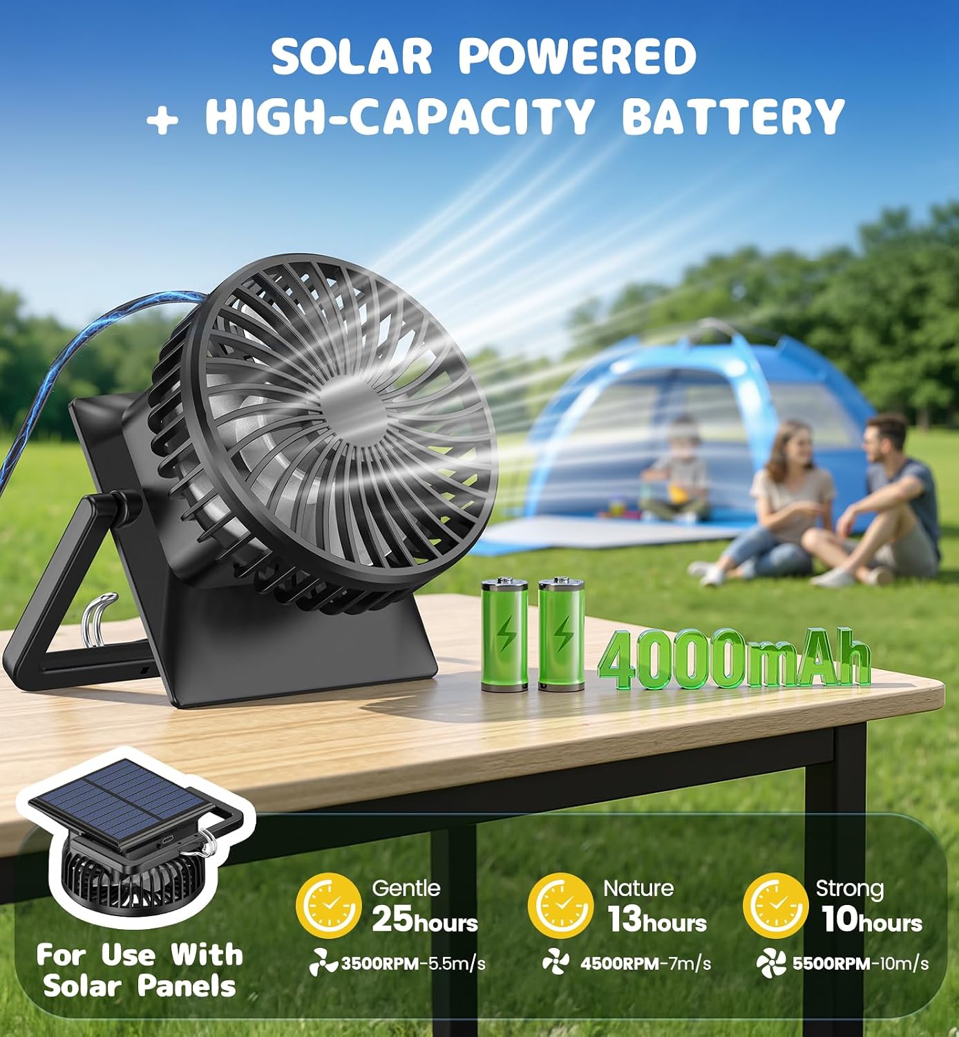 Thumbnail 6 de Dsquu Baby Beach Tent Solar Cooling Fan: All-in-One Sun Shelter for Toddlers