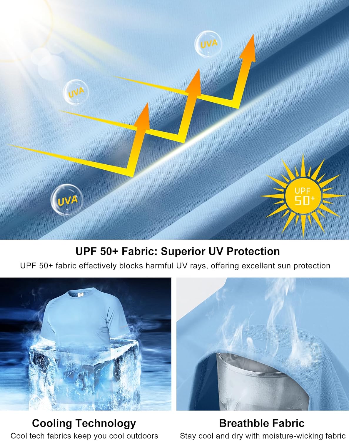 Thumbnail 5 de Boyzn 1–3 Pack Men's Rash Vest with UPF 50+ Sun Protection