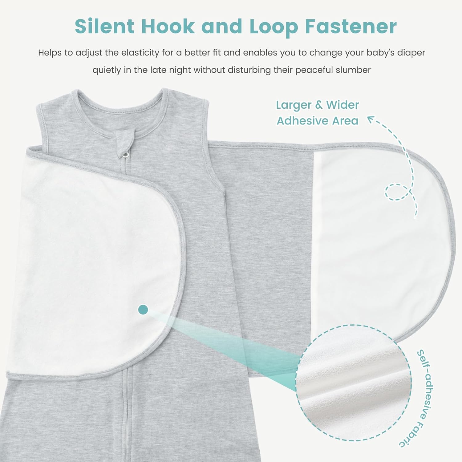 Thumbnail 3 de LILBESTIE Baby Sleeping Swaddle Bag 1.0 Tog 3-in-1 Adjustble Silent Hook – 0-12 Months