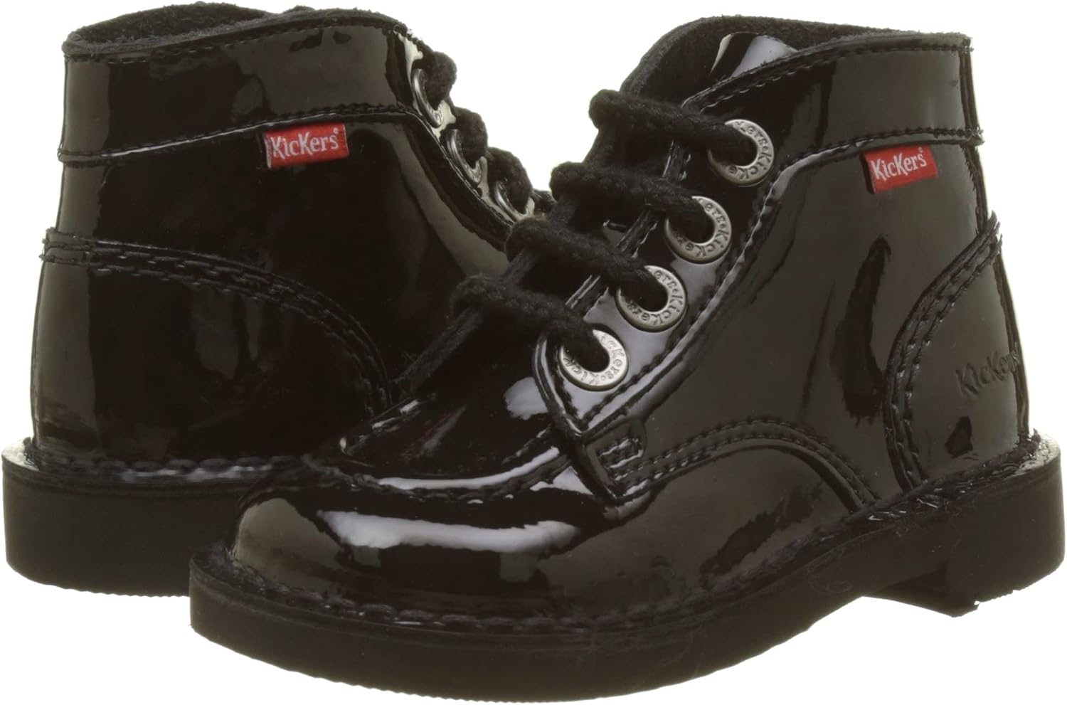 Thumbnail 6 de Kickers Col Bottillon Fille Noir 34 — Confort et style enfant, fermeture par cordons