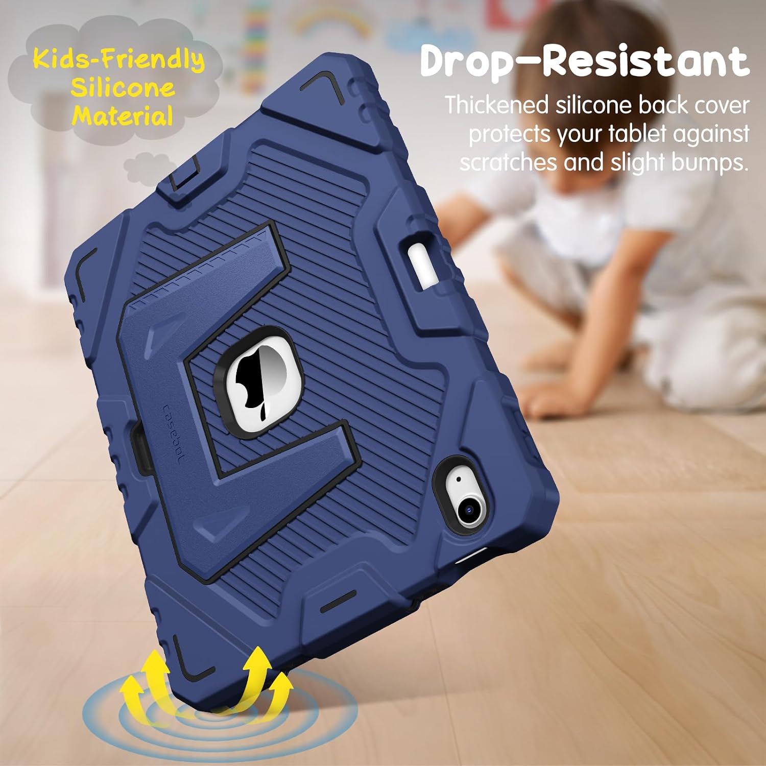 Detalle 2 de FINTIE Kids Case for iPad (A16) 11th Gen / iPad 10th Gen 10.9" Rugged Case Navy